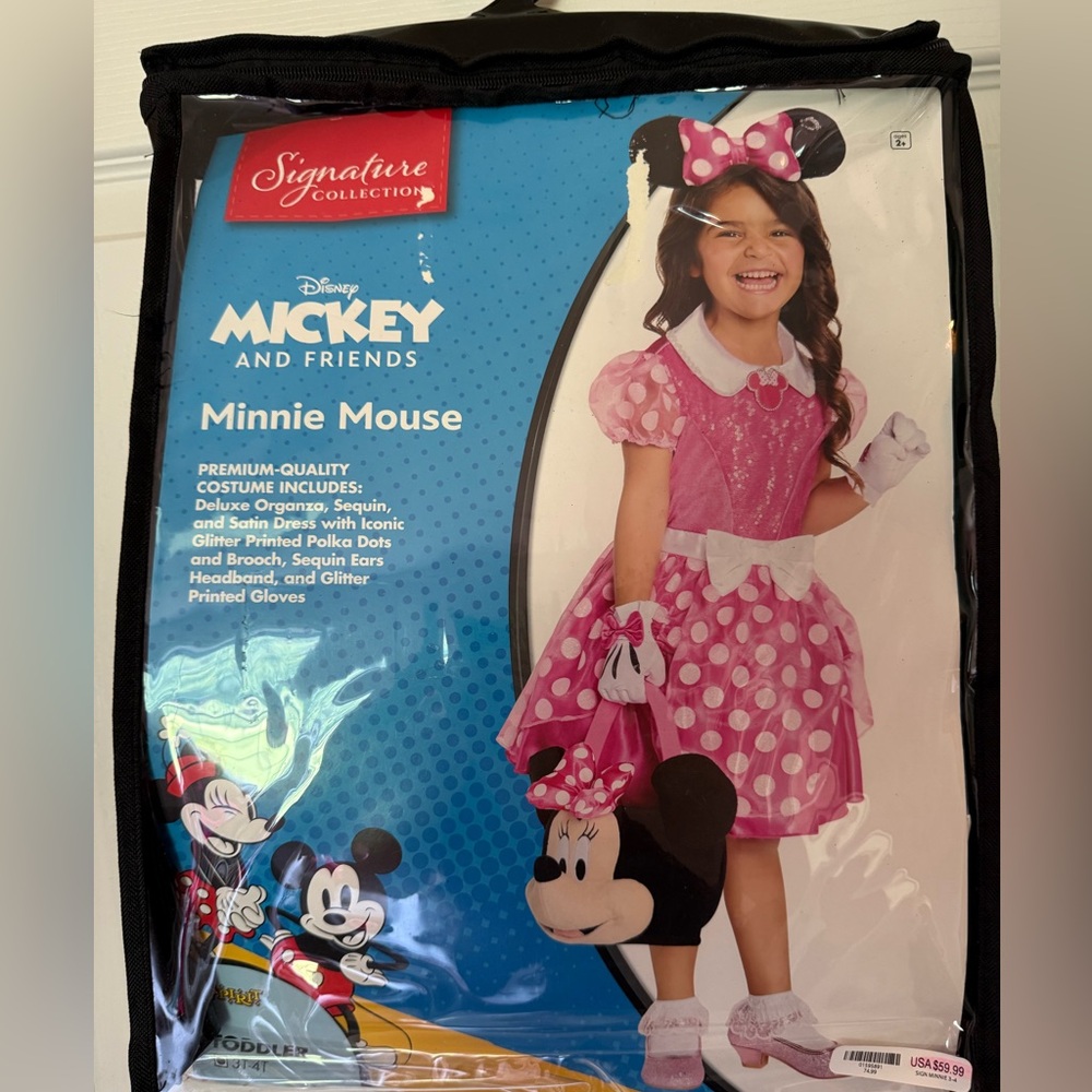 Disney Minnie Mouse Pink Polka Dot Costume for Kids